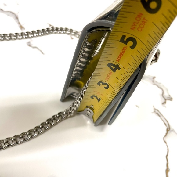 Metallic Silver Skull Shoulder Bag - Picture 16 of 16